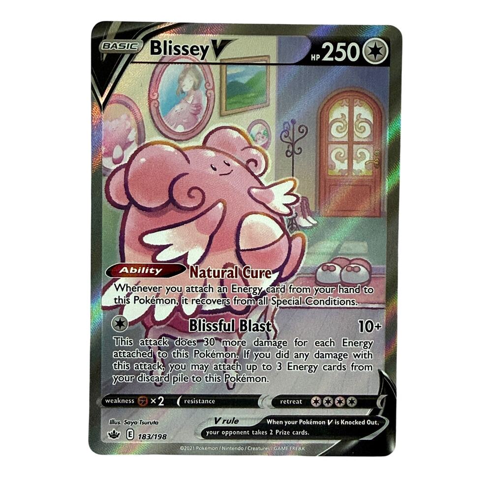 Pokémon TCG Blissey V 183/198 Chilling Reign 2021 Alternate Art Holo Rare NM-MT